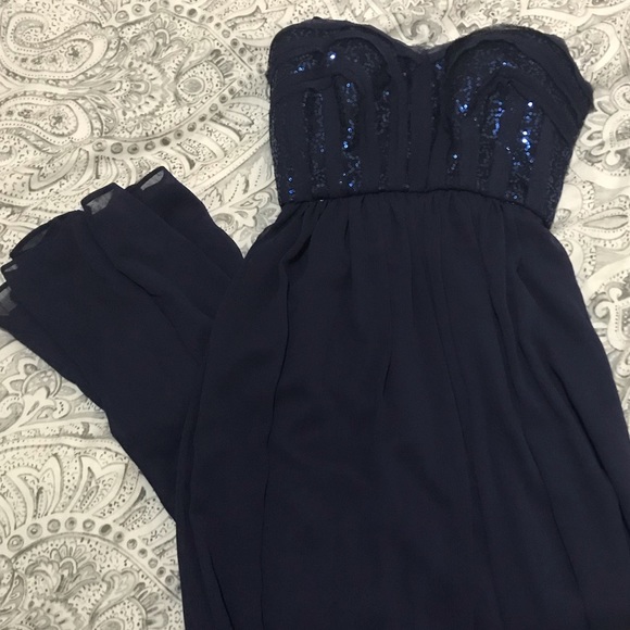 Navy blue bcbg gown - Picture 6 of 8